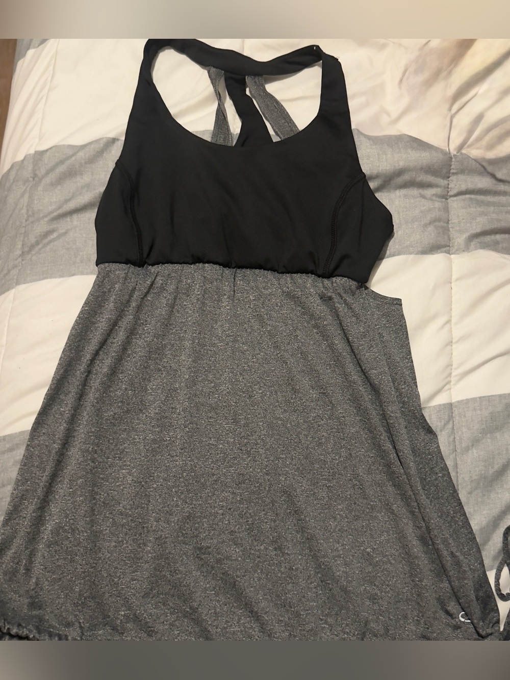 Champion Women's Black and Gray Tank Top